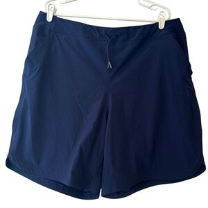 Lands' End Plus Size 20W Women's Navy Blue Athletic Shorts